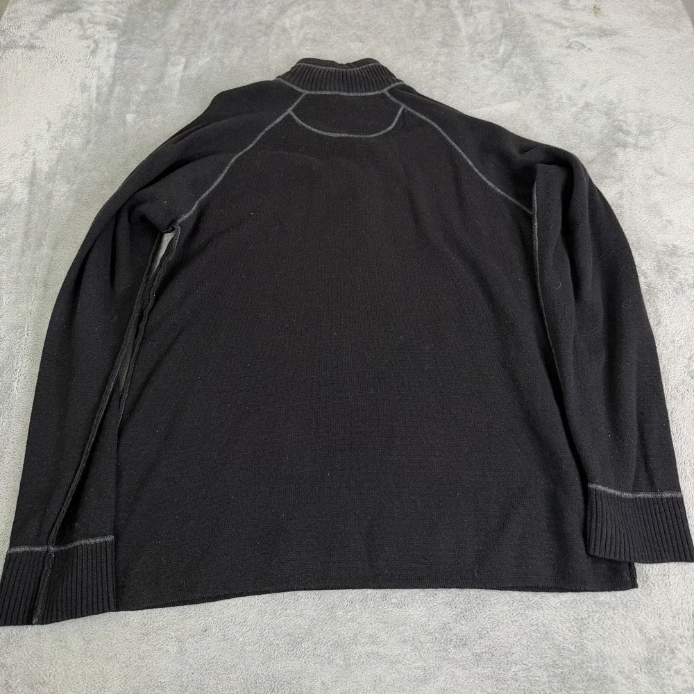 The North Face 1/4 Zip Sweater Men's Size Large Black